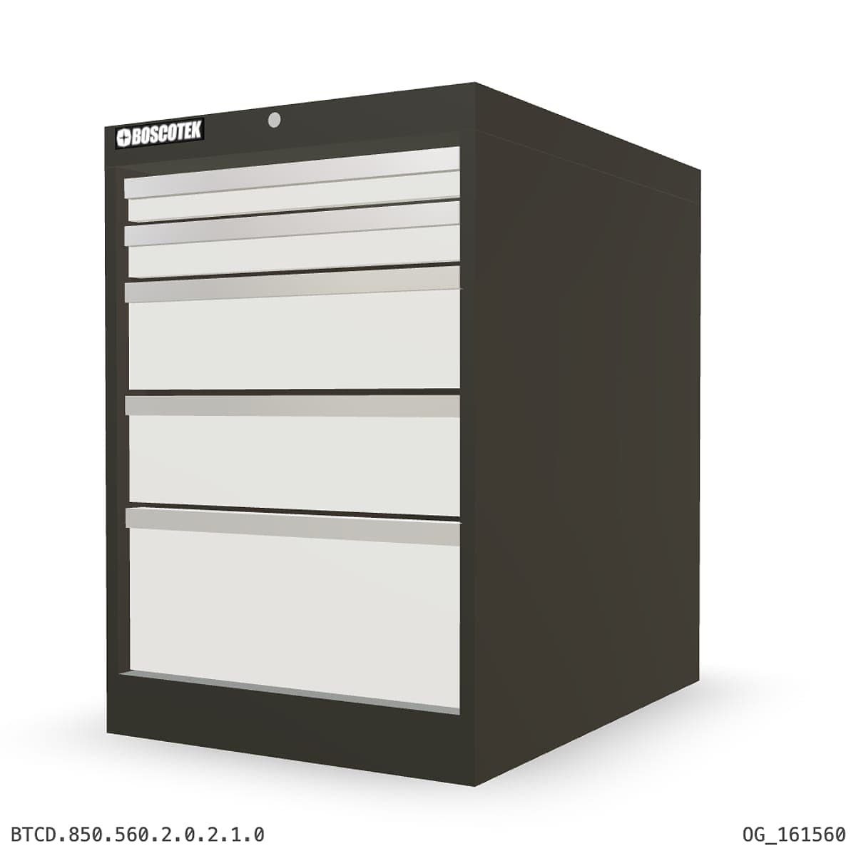 HD Cabinet 560W × 850H — D Series, 5-Drawer by Atomic Tawk