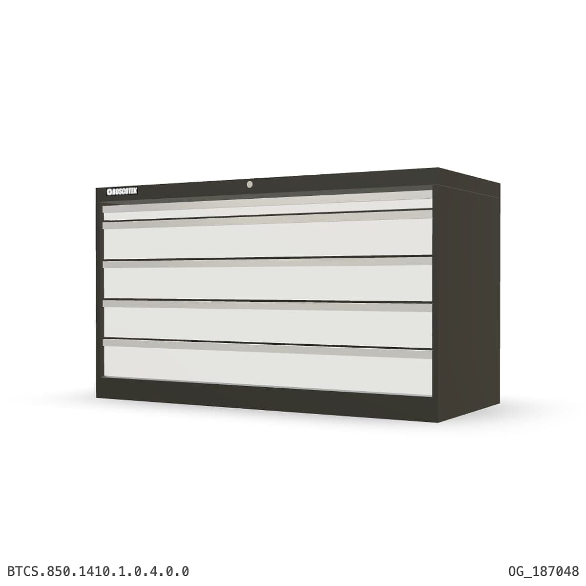 HD Cabinet 1410W × 850H — S Series, 5-Drawer by Atomic Tawk