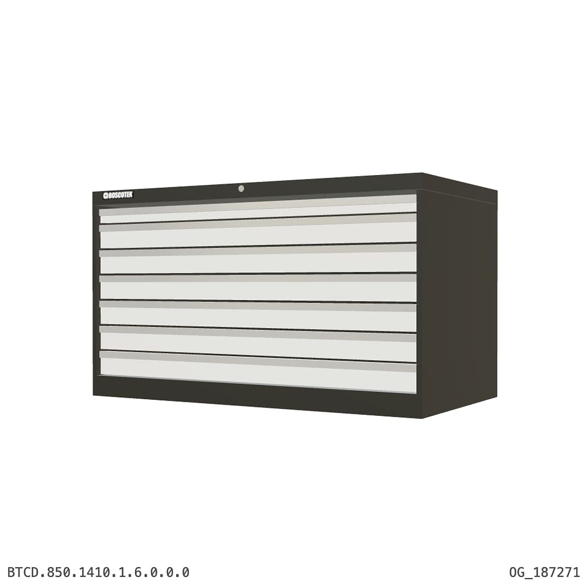 HD Cabinet 1410W × 850H — D Series, 7-Drawer by Atomic Tawk