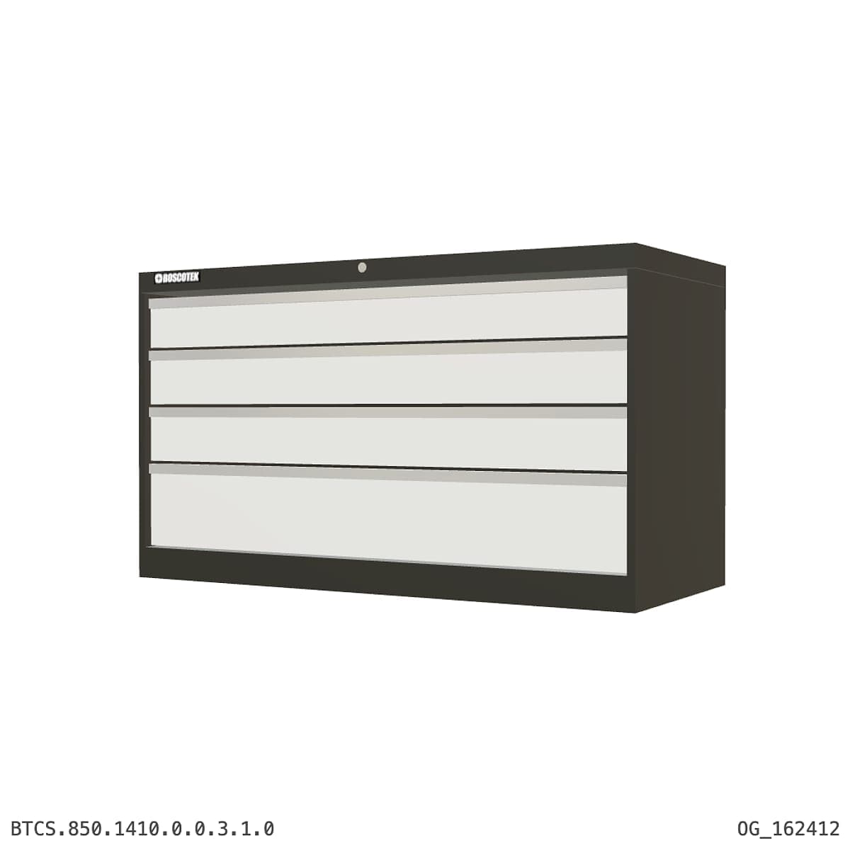 HD Cabinet 1410W × 850H — S Series, 4-Drawer by Atomic Tawk