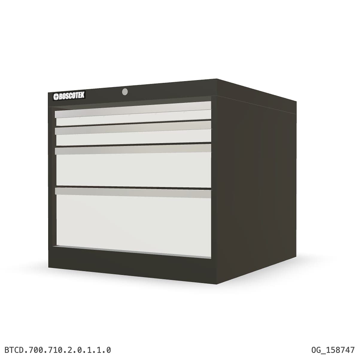 HD Cabinet 710W × 700H — D Series, 4-Drawer by Atomic Tawk