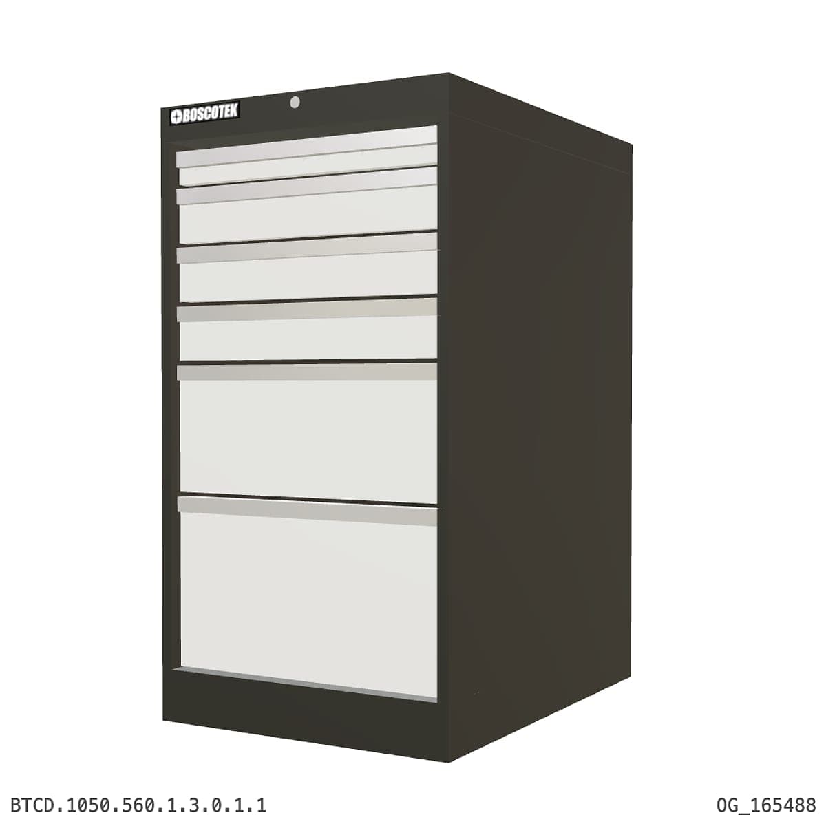 HD Cabinet 560W × 1050H — D Series, 6-Drawer by Atomic Tawk