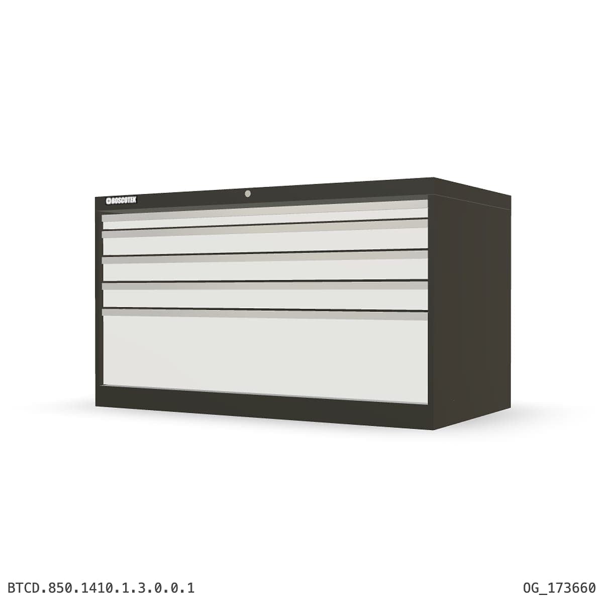 HD Cabinet 1410W × 850H — D Series, 5-Drawer by Atomic Tawk