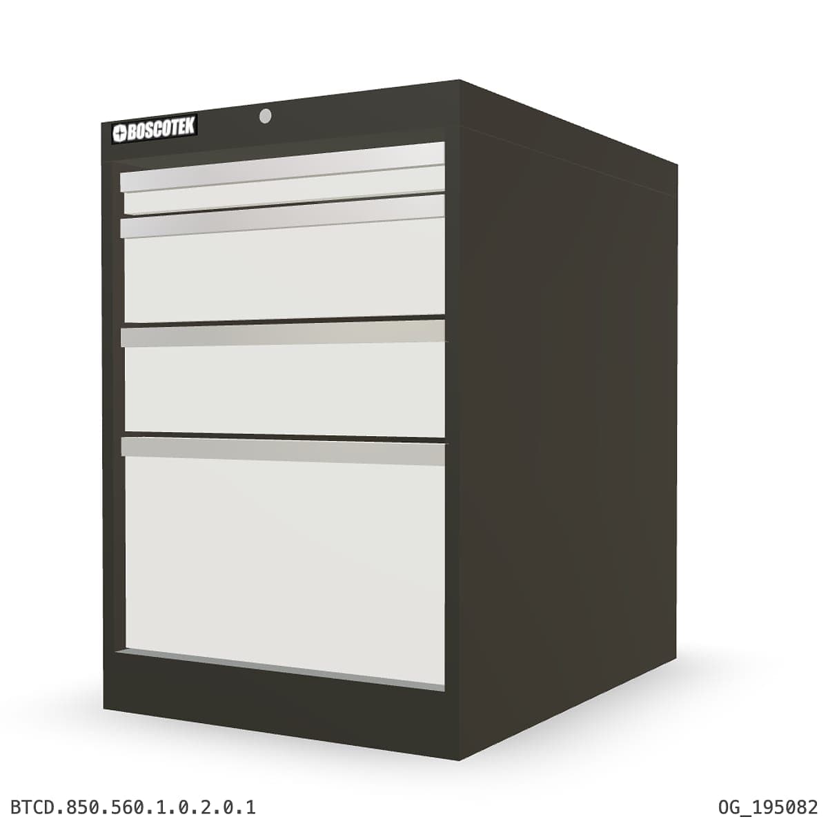 HD Cabinet 560W × 850H — D Series, 4-Drawer by Atomic Tawk
