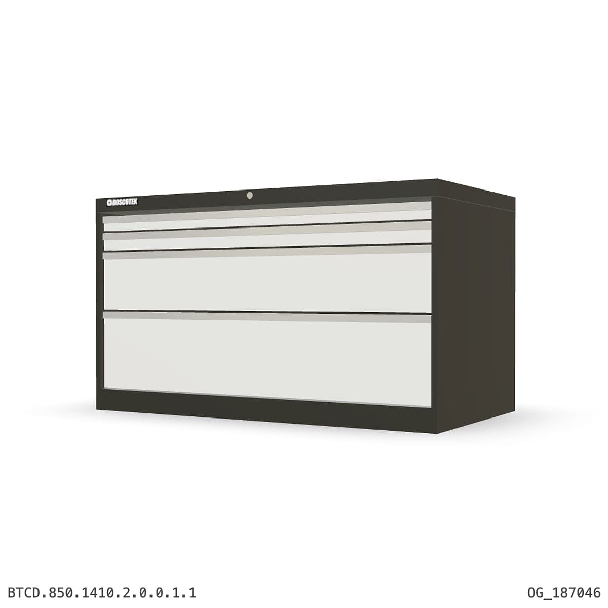 HD Cabinet 1410W × 850H — D Series, 4-Drawer by Atomic Tawk
