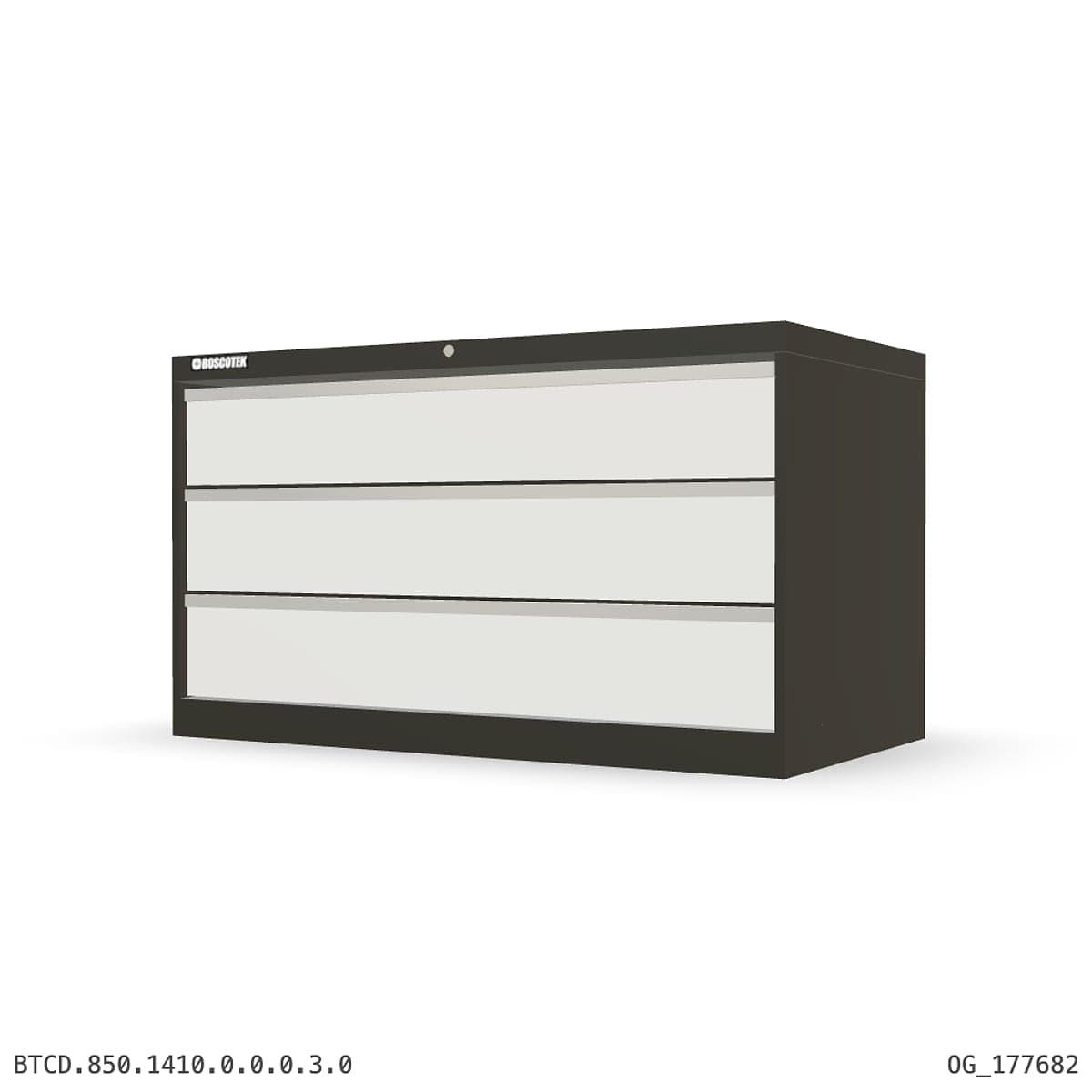 HD Cabinet 1410W × 850H — D Series, 3-Drawer by Atomic Tawk
