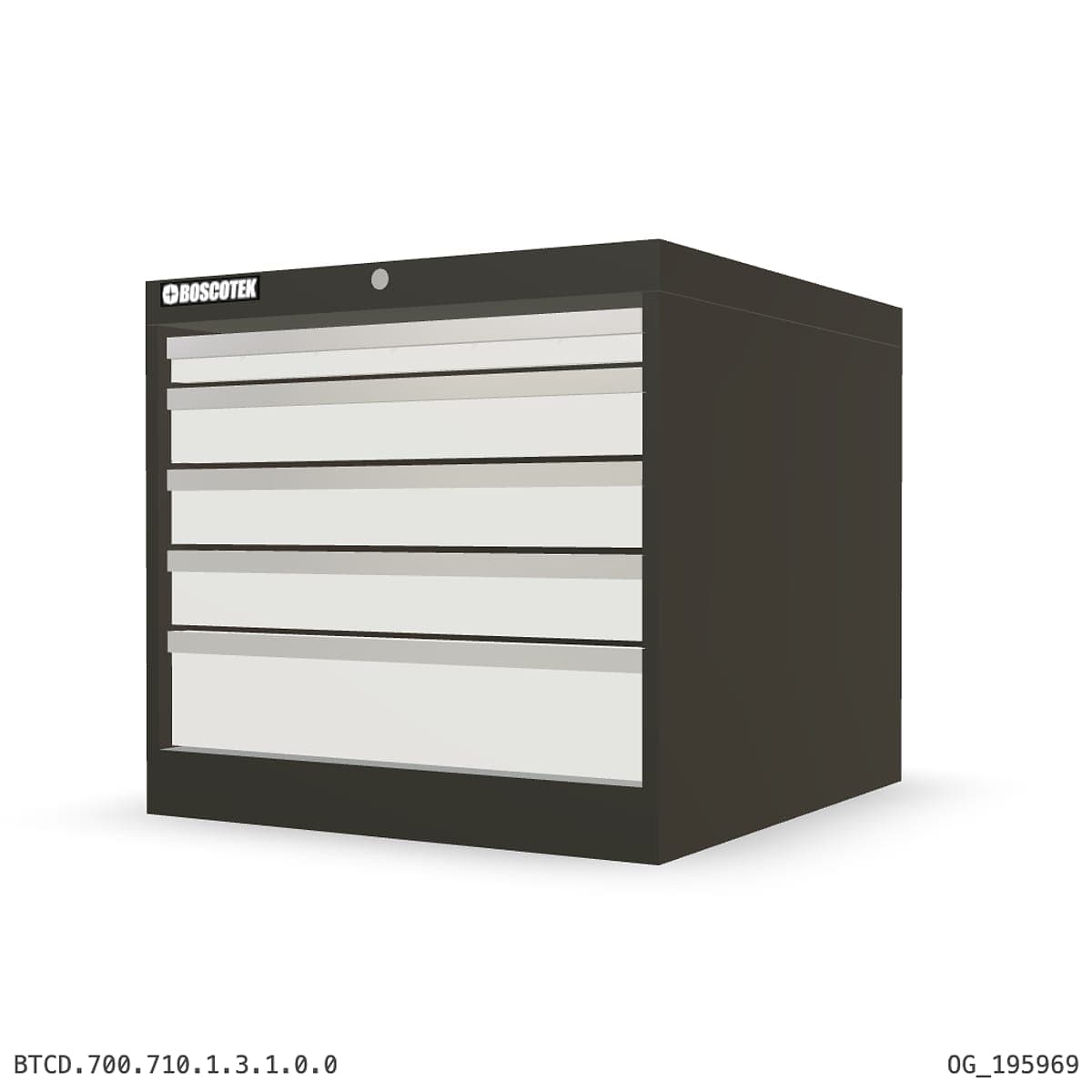HD Cabinet 710W × 700H — D Series, 5-Drawer by Atomic Tawk