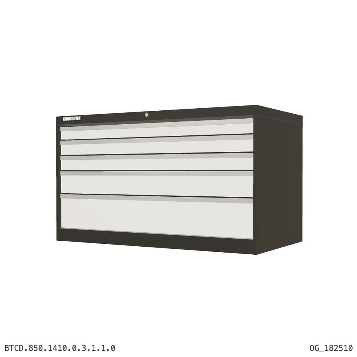 HD Cabinet 1410W × 850H — D Series, 5-Drawer by Atomic Tawk