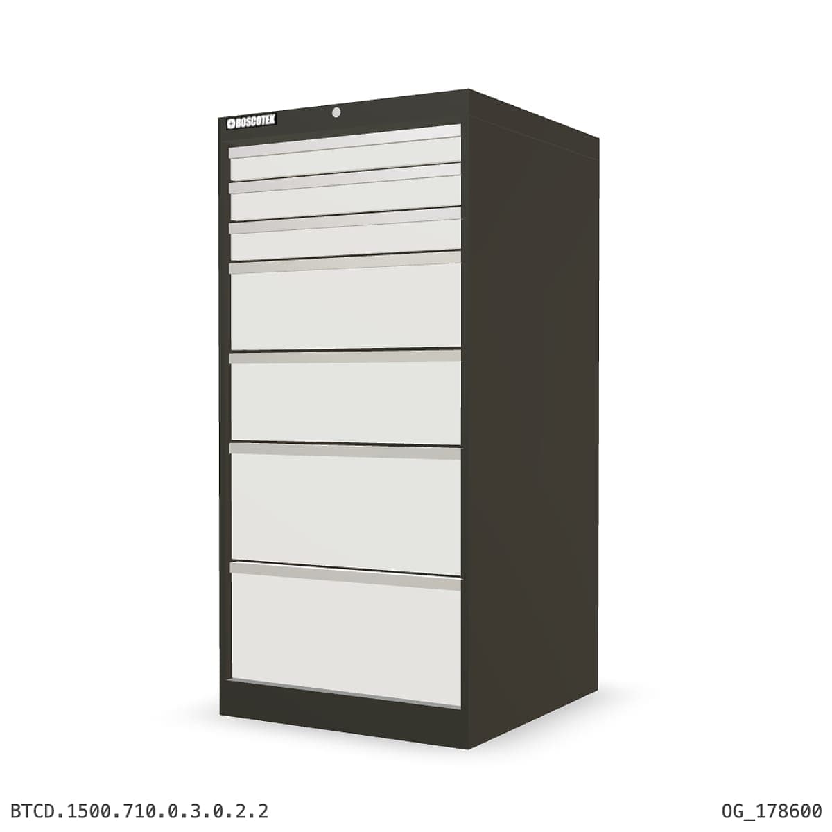 HD Cabinet 710W × 1500H — D Series, 7-Drawer by Atomic Tawk