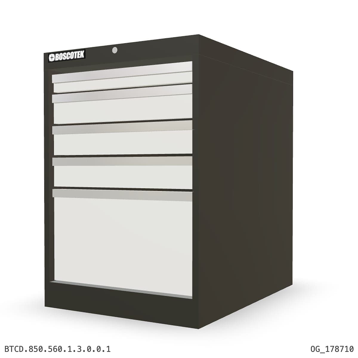 HD Cabinet 560W × 850H — D Series, 5-Drawer by Atomic Tawk